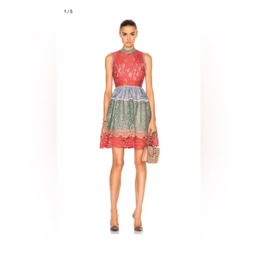 Alexis Vedette Lace Multi Color Dress Size M